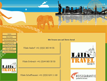 Tablet Screenshot of lillytravel.ch